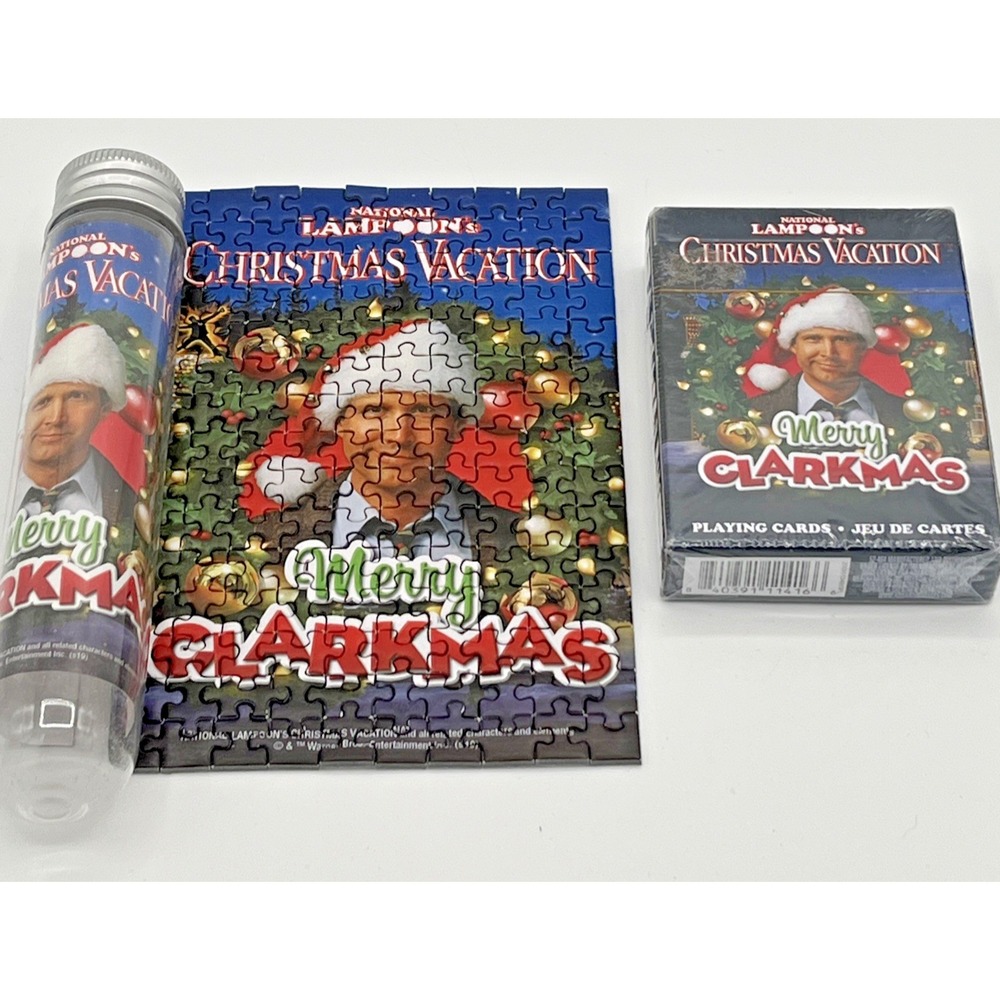 Christmas Vacation Playing Cards New & Mini Puzzle Complete– National Lampoon's